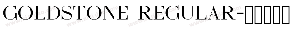 Goldstone Regular字体转换